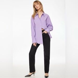 Dynamite Frida Poplin Button Up Shirt